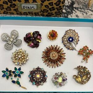 Vintage  Brooch Assorted Set